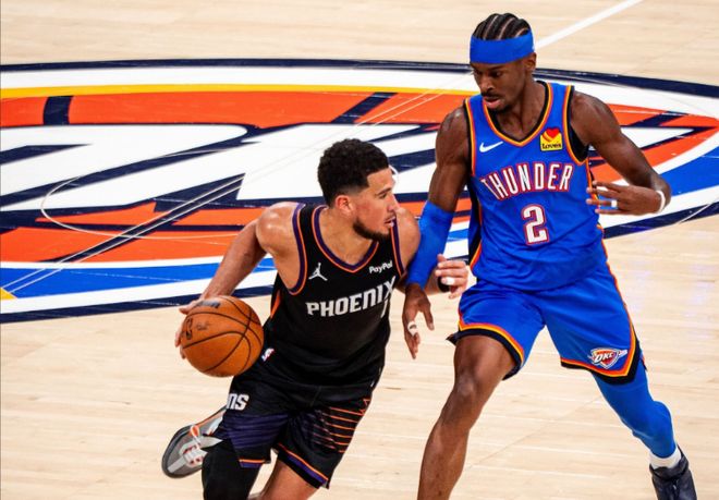 雷霆三巨头强势碾压太阳 119-84大胜首战告捷